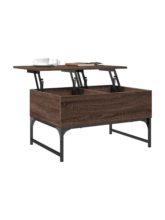 Rectangular Coffee Table Wooden with Butler Brown Oak L70xW50xH40cm.