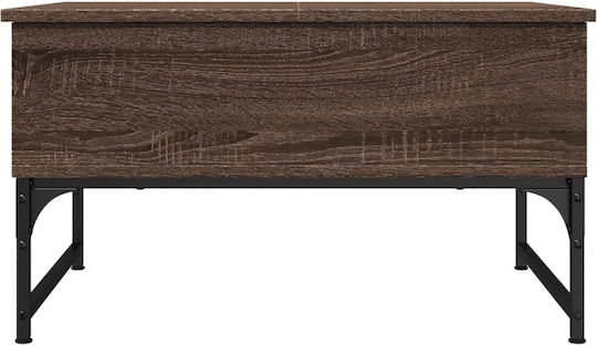 Rectangular Coffee Table Wooden with Butler Brown Oak L70xW50xH40cm.