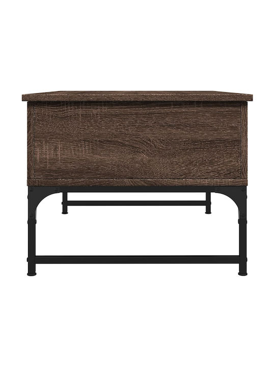 Rectangular Coffee Table Wooden with Butler Brown Oak L70xW50xH40cm.