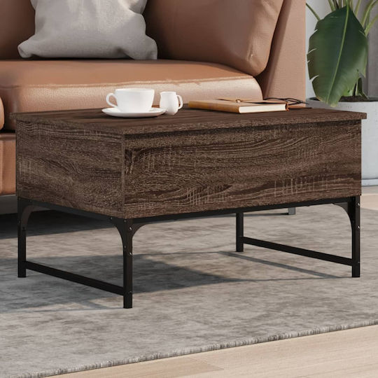 Rectangular Coffee Table Wooden with Butler Brown Oak L70xW50xH40cm.