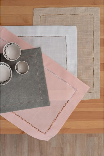 Palamaiki Liana Σουπλά Υφασμάτινο Pink 45x35cm