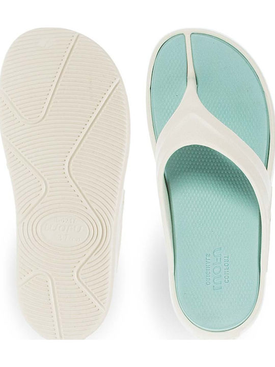 Frauen Flip Flops in Beige Farbe
