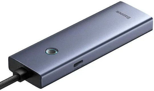 Baseus Ultrajoy Series Lite USB 3.0 4 Port Hub with USB-A Connection White
