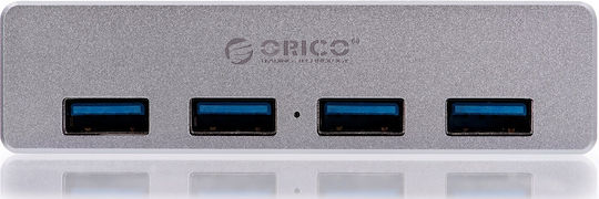 Orico USB 2.0 4-Port Hub with USB-A Connection Gray