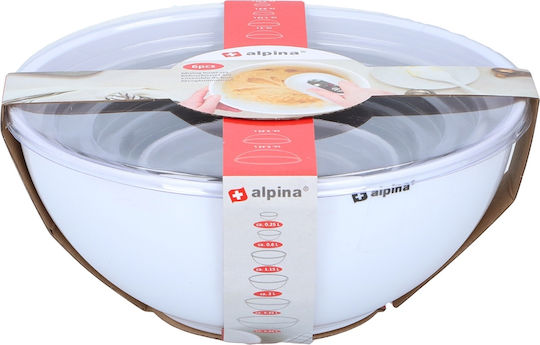 Alpina Appliances Mixing Bowl Plastic Capacity 0.6lt 6pcs