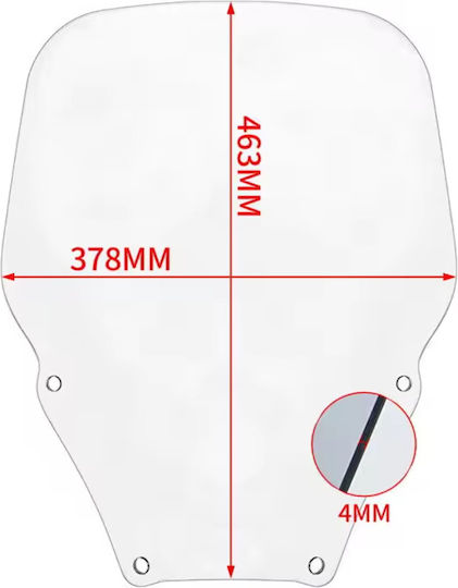 Xunmoto Vizieră transparentă motocicletă XX-3356-CLR