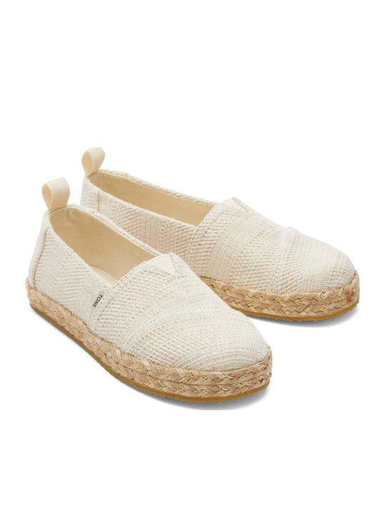 Espadrile pentru Copii Slip-on Bej Alpargata