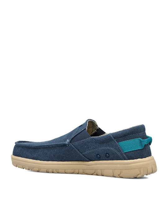 Pantofi sport bărbați Jeep-Samoa Slip On-Casual-Extra Ușori-Anatomici-Extra Moi/Confort-Spumă cu Memorie-Pânză Albastră