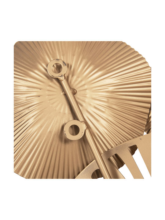 Geometric Brown Metallic Wall Decor Element 83x48cm