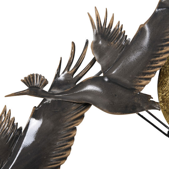HomeMarkt Grey Metal Wall Decor 90x90cm