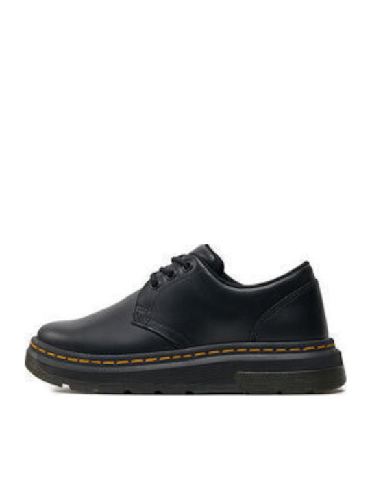 Δερμάτινα Γυναικεία Oxfords σε Μαύρο Χρώμα