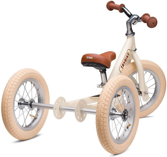 Trybike Kids Tricycle Bicycle Convertible Beige