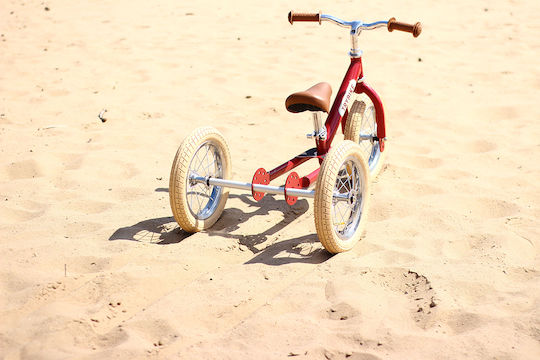 Trybike Kids Tricycle Bicycle Convertible Beige