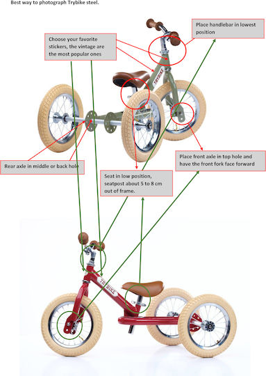 Trybike Τρίκυκλο Ποδήλατο Μετατρεπόμενο Πράσινο