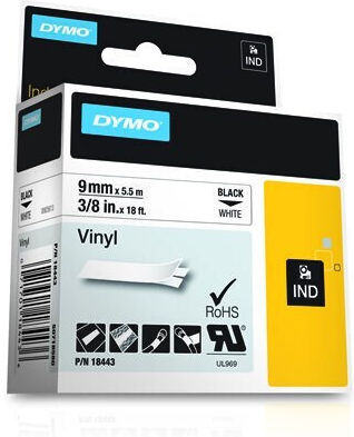 Dymo Vinyl Multicolour Label Maker Tape Compatible With Dymo D1 Dymo Rhino/IND
