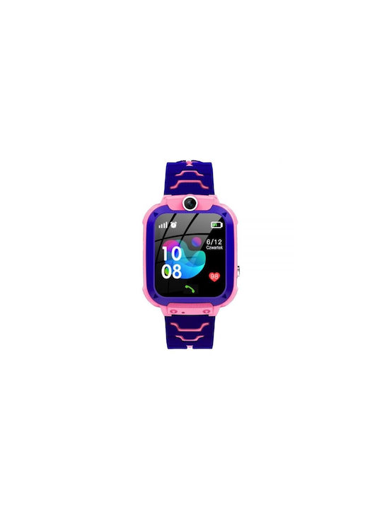 Kinder-Smartwatch mit Kautschuk/Plastikarmband Rosa