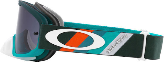 Oakley Oo 7117 711717 O Frame 2.0 Pro Mtb Tld Hunter grüne Streifen dunkelgrau