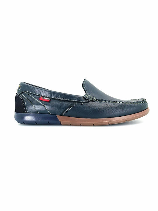 Luisetti 29300 (blue Leather) Men's Moccasins