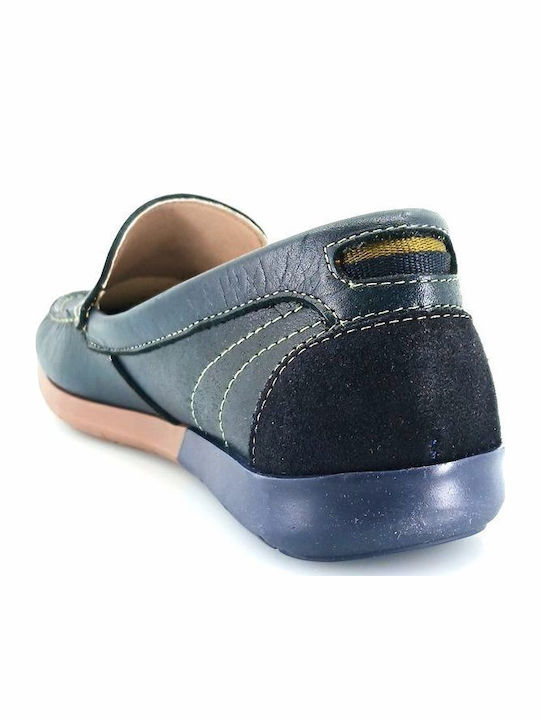 Luisetti 29300 (μπλε Δέρμα) Ανδρικά Μοκασίνια