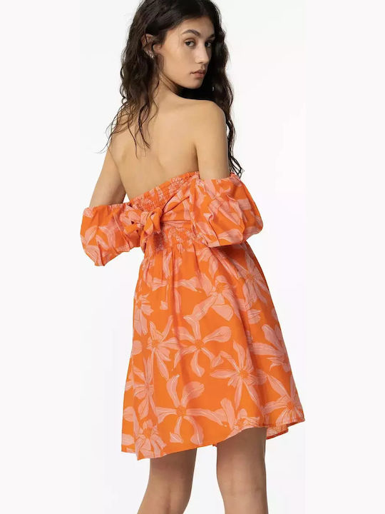 Summer Mini Dress Orange