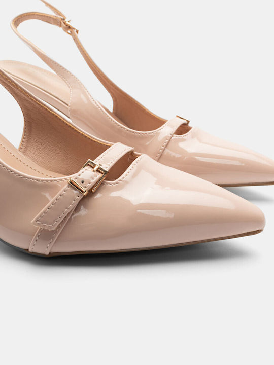 Alta Moda Pointed Toe Beige Heels