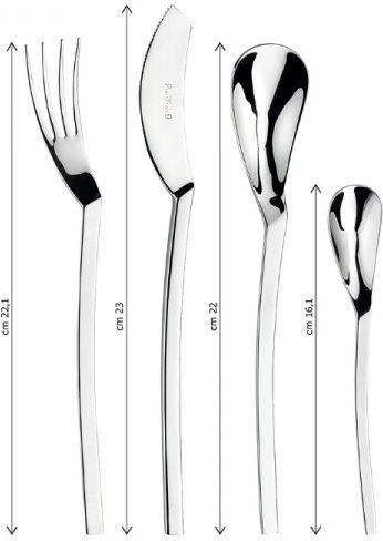 Pintinox Set de Tacâmuri Inoxidabil Argintiu 24buc