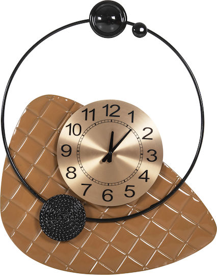 HomeMarkt Ρολόι Τοίχου Μεταλλικό Χρυσό 50x63cm HomeMarkt Ρολόι Τοίχου Μεταλλικό Χρυσό 50x63cm