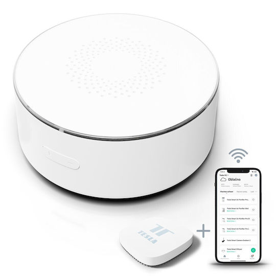 Tesla Wireless ZigBee Alarm Siren Battery Outdoor 12V with White Light