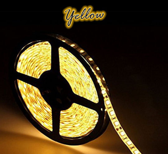 Atman Водоустойчива LED Лента 12V Жълто Светлина 5м