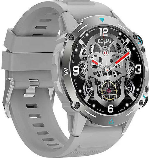 Colmi M42 Smartwatch με Παλμογράφο (Ασημί)