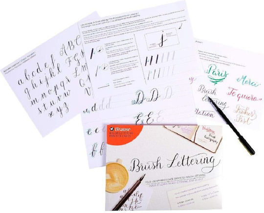 Brause - Pack Of 15 Brush Lettering Learning Sheets A4197b