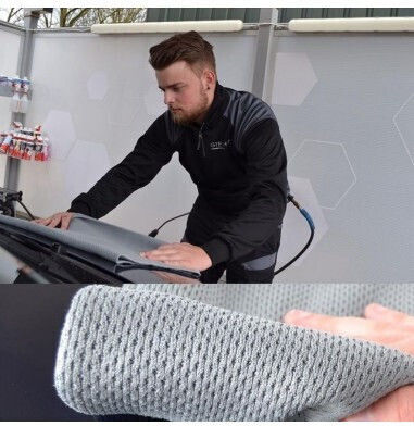 GTECHNIQ Lavetă Din Microfibră Pentru Uscarea Tapițeriei - Piele A Mașinii Gri 60x60cm