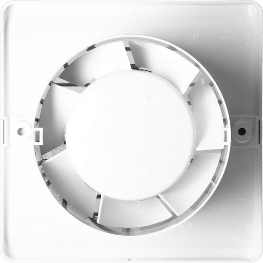 Orno Wandmontage Lüfter für das Badezimmer 100mm Weiß