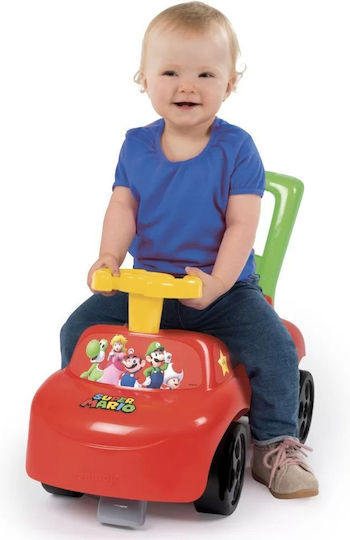 Smoby Super Mario Mașină Ride On Roșie Pentru Peste 10 Luni
