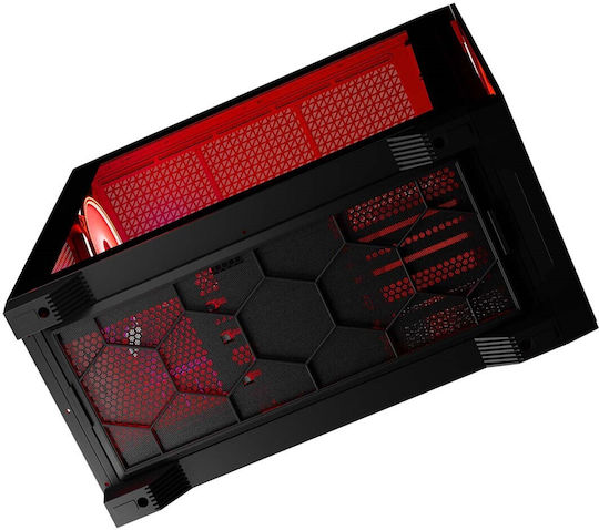 Modecom Volcano Expanse T Apex ARGB Gaming Midi Tower Κουτί Υπολογιστή με Πλαϊνό Παράθυρο Μαύρο