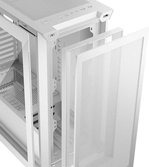 Modecom Volcano Expanse S Apex ARGB Gaming Midi Tower Κουτί Υπολογιστή με Πλαϊνό Παράθυρο Λευκό
