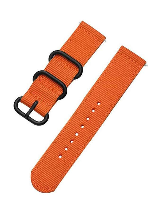 Edman Fabric Strap Orange 24mm