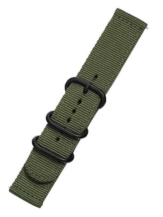 Edman Riemen aus Stoff Grün 24mm