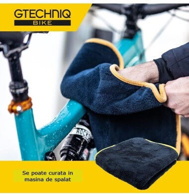 GTECHNIQ Lavetă Microfibră Uscare Auto 1000gsm Negru 40x40cm