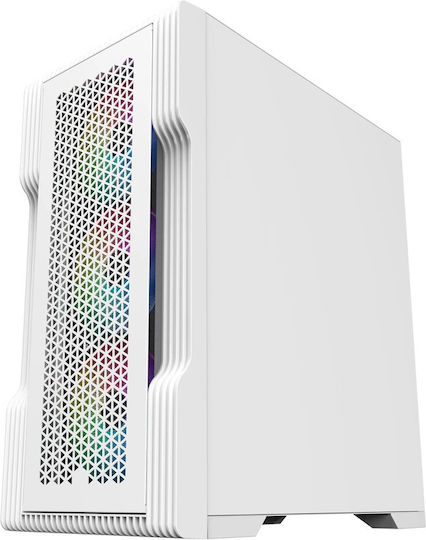 1STPLAYER Trilobite T3 Midi Tower Κουτί Υπολογιστή με Πλαϊνό Παράθυρο Λευκό