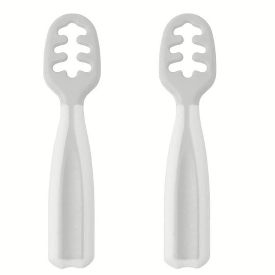 Kiokids Baby Set with Silicone Spoons Grey 2pcs | 4065