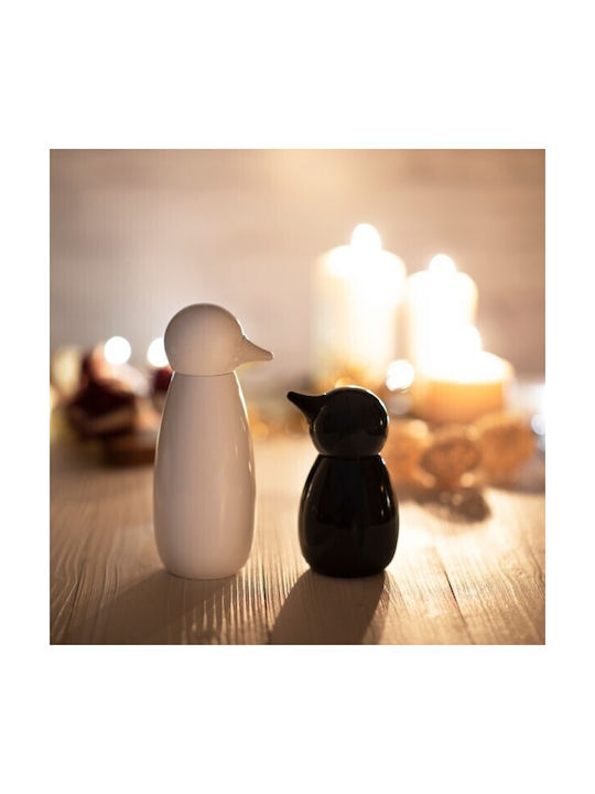 Bisetti Icon Penguino Set Manual Râșnițe Condimente 2 în 1 din Lemn în Culoare Negru 19cm 1buc