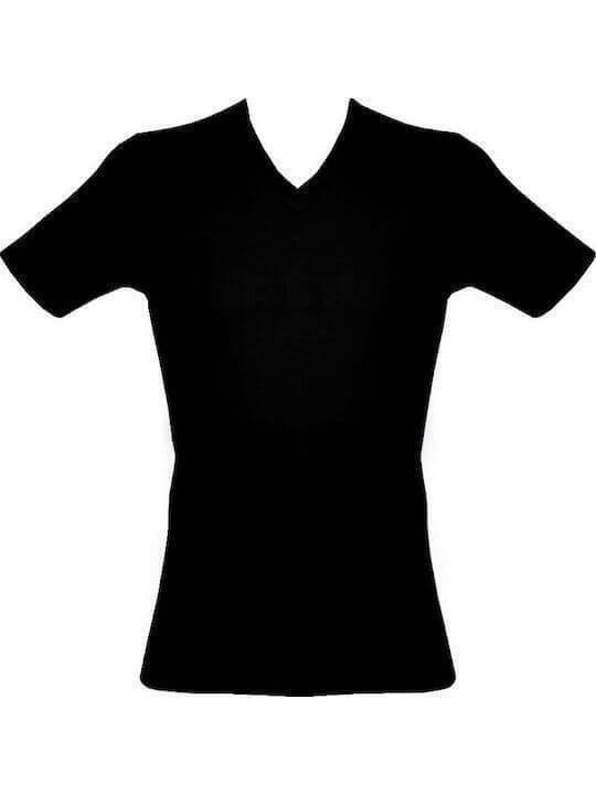 Underwears Men's Undershirt Short-sleeved BLACK