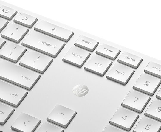 HP 650 Ασύρματο Σετ Πληκτρολόγιο & Ποντίκι Αγγλικό US Λευκό