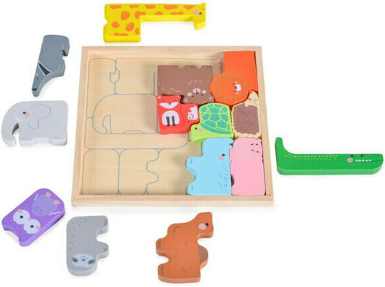 Holz Kinder Steckpuzzle 14pcs Moni