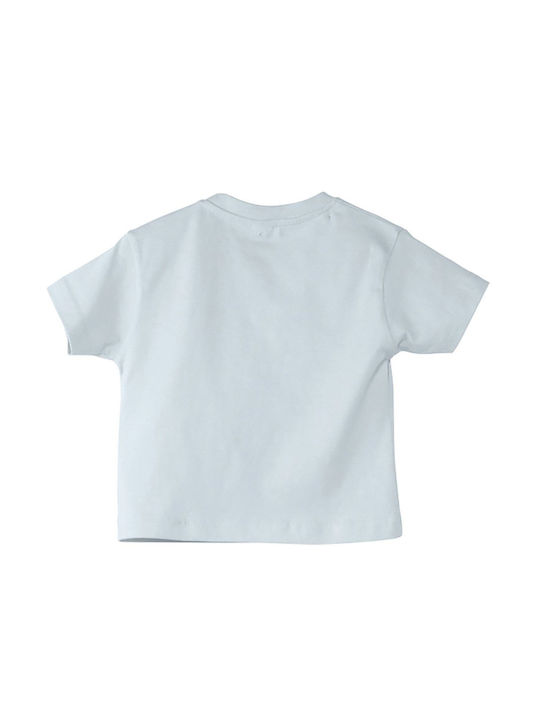 Kinder-T-Shirt BabyBlue Daddy Is My Superhero, Newborn