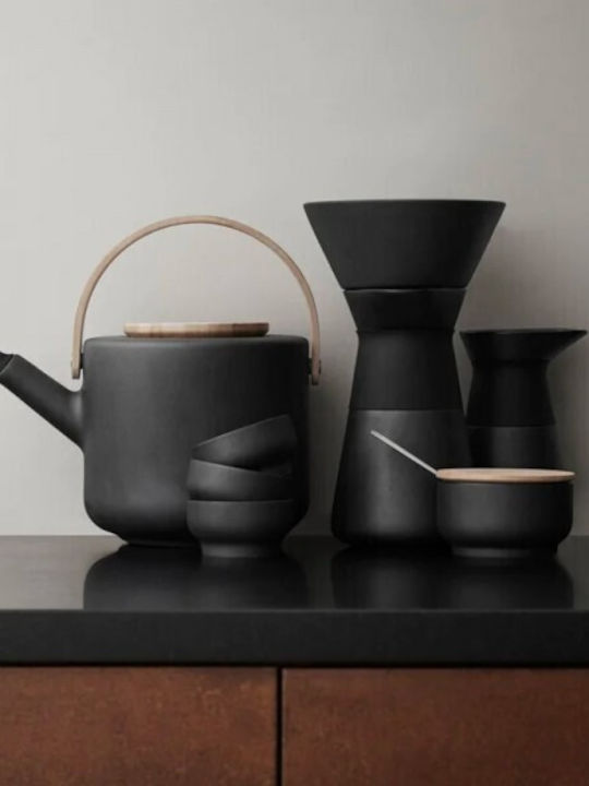 Stelton Wasserkocher Gusseisen Schwarz 1250ml
