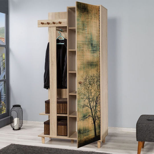 Soho Entry Furniture with Hanger Sonoma 90x36x194cm Soho Entry Furniture with Hanger Sonoma 90x36x194cm