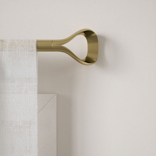 Umbra Extendable Metallic Curtain Pole Loop Single Ø25mm 107-305cm Gold