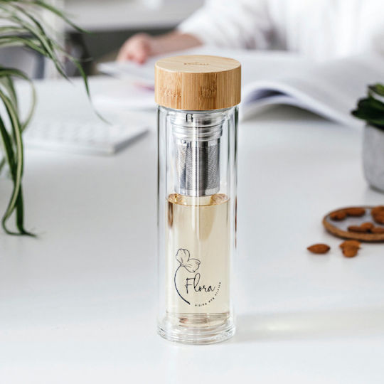 Lacor Ποτήρι Θερμός Ανοξείδωτο BPA Free 350ml Διάφανο
